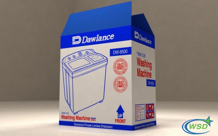 彩色印(yin)刷洗衣機(ji)包裝箱